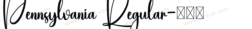 Pennsylvania Regular字体转换